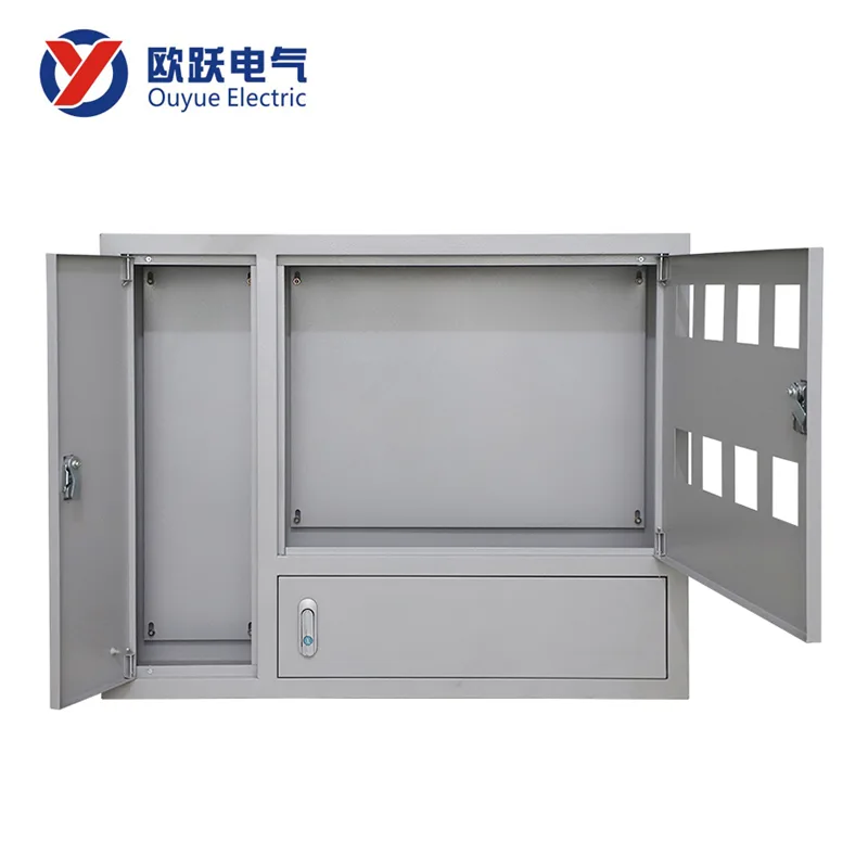 Geležinė viduje, paslėpta-montuojama įmontuota elektros skaitiklių dėžė